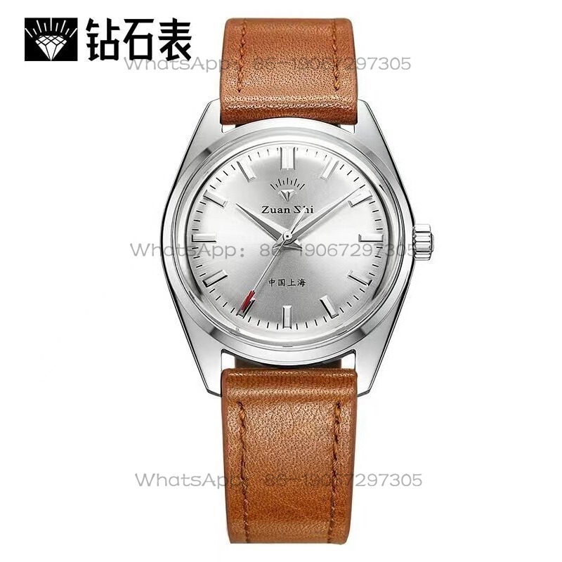 Leather Watch Strap - 24-Hour Shipping Shanghai Diamond Brand Retro