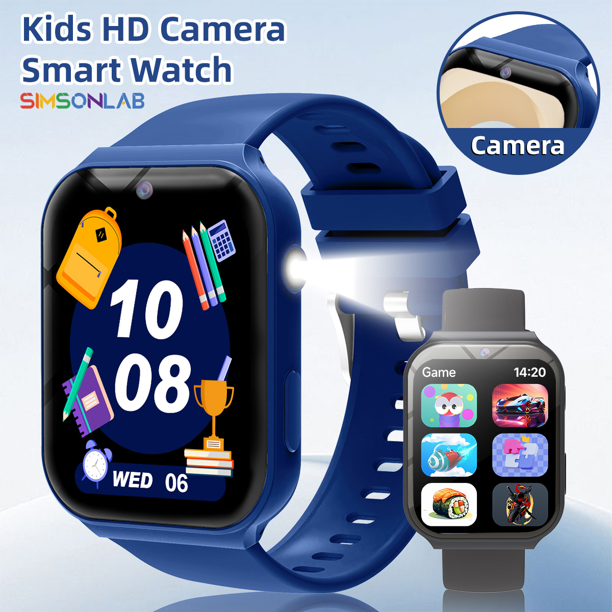 Smartwatch Watches For Kid Boy Waterproof - Study Partners for Kids HD Camera
