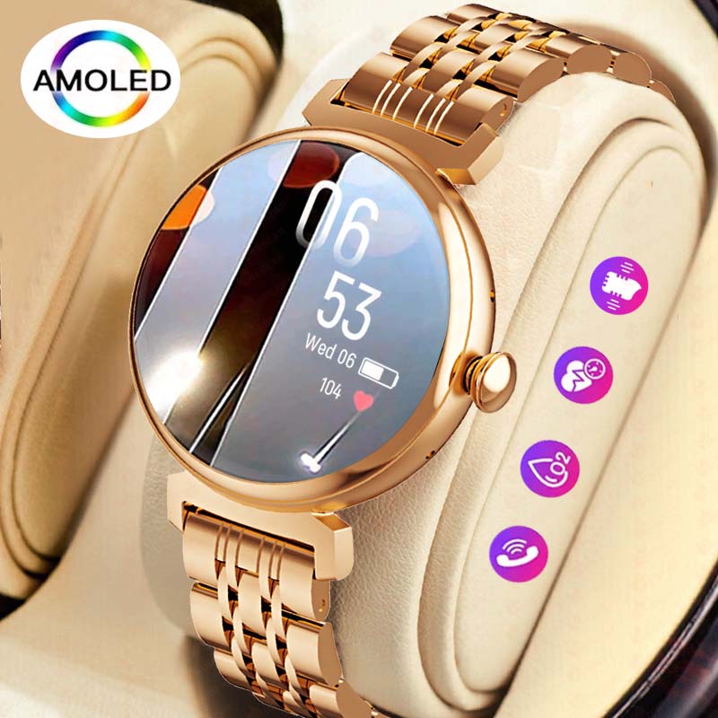 Watches Ladies Smartwatch - 1.04 inch AMOLED Screen Fashion Ladies