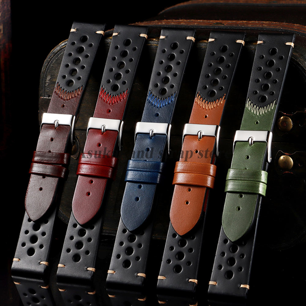 Seiko Watches Smartwatch - New Oil Wax Leather Watch Strap