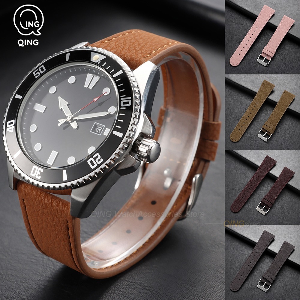 Seiko Watches Smartwatch - 22mm Universal Men Women Cowhide Leather