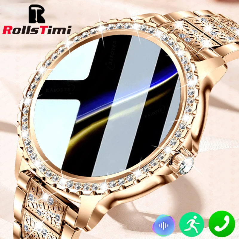 Watches Ladies Smartwatch - Fashion Luxury Gold Women Smart Watch