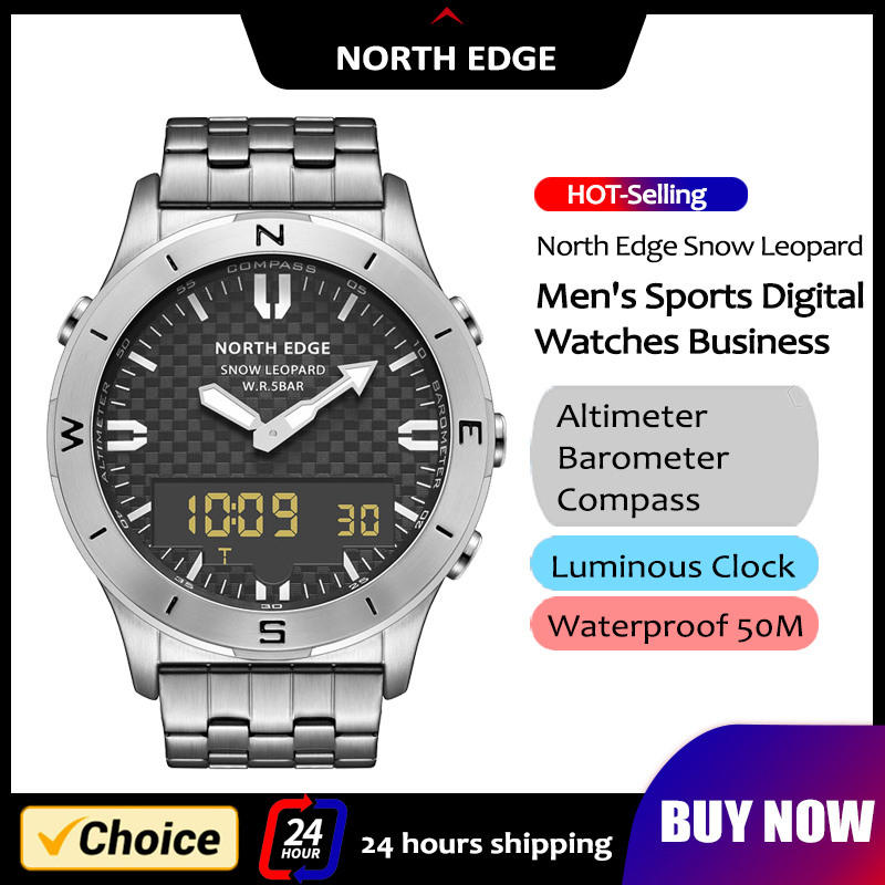 Altimeter Compass Watch - NORTH EDGE Men's Sports Digital Watch