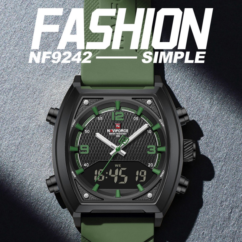 NAVIFORCE Men Dual Display Wat - Analog Quartz Watch recension och pris