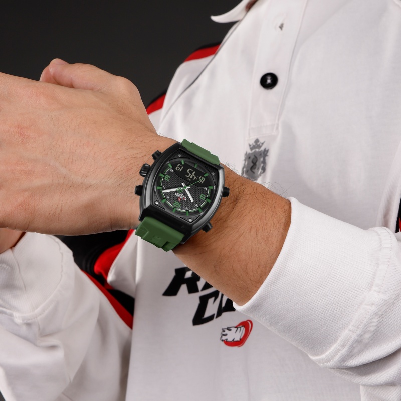 NAVIFORCE Men Dual Display Wat - Analog Quartz Watch recension och pris
