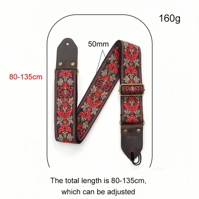 Miwayer Vintage Flowers Guitar - Leather Watch Strap recension och pris