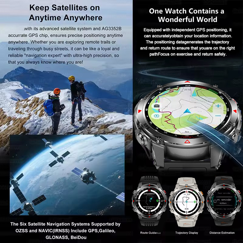 2025New Outdoor Military Smart - Altimeter Compass Watch recension och pris