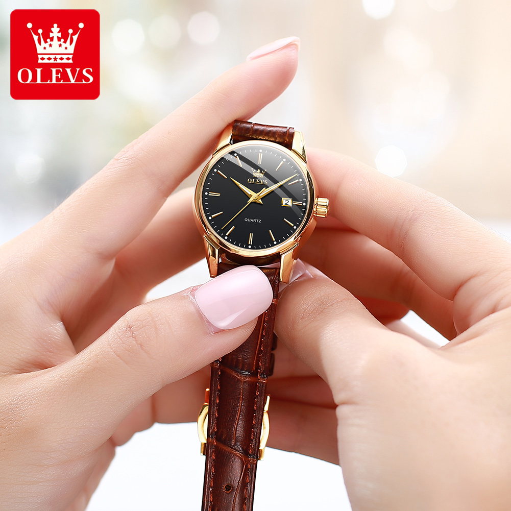 OLEVS Watch 6898 Women Watches - Leather Watch Strap recension och pris