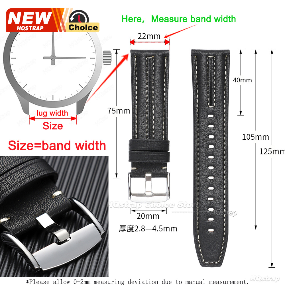 New Buckle Handmade Stitching  - Seiko Watches Smartwatch recension och pris