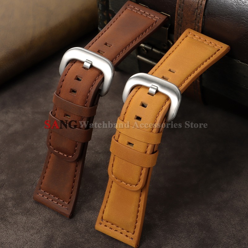 28mm Vintage Leather Watchband - Seiko Watches Smartwatch recension och pris