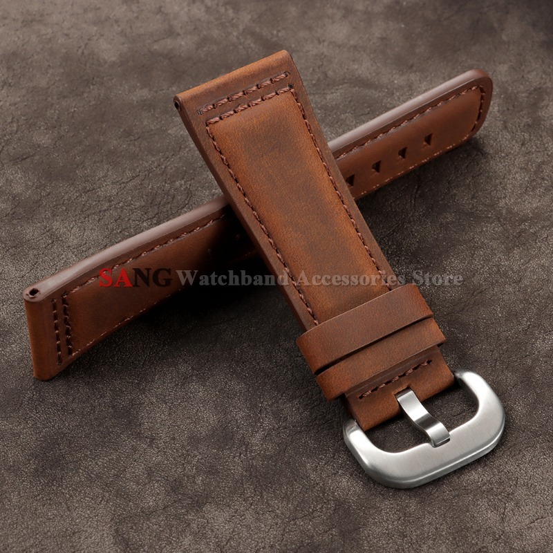 28mm Vintage Leather Watchband - Seiko Watches Smartwatch recension och pris