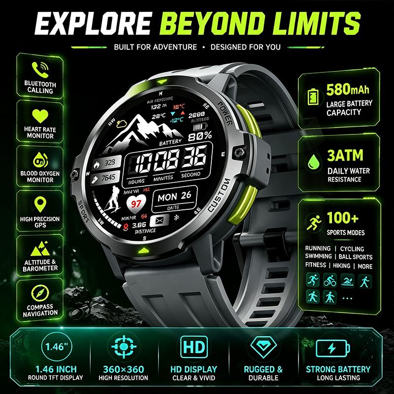 Bluetooth Smart Watch Compass  - Timex Watches Smartwatch recension och pris