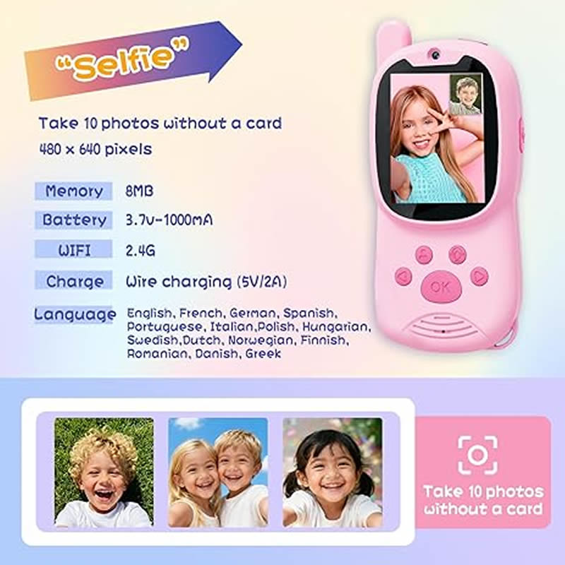 Walkie Talkies Cute 2Pack Rech - Smartwatch Watches For Kid Boy Waterproof recension och pris