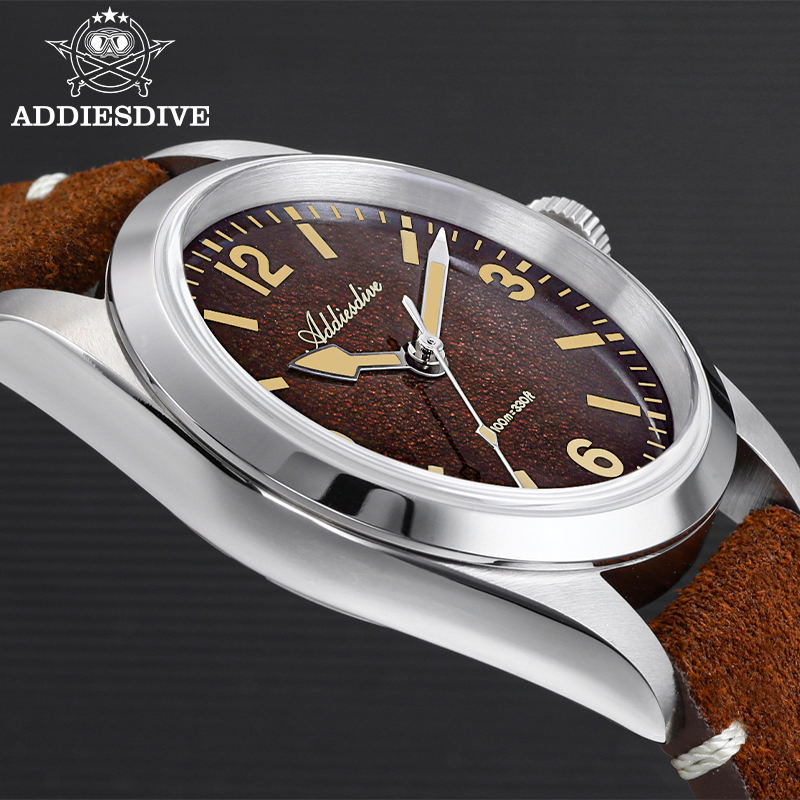 ADDIESDIVE 36MM 200M Waterproo - Leather Watch Strap recension och pris