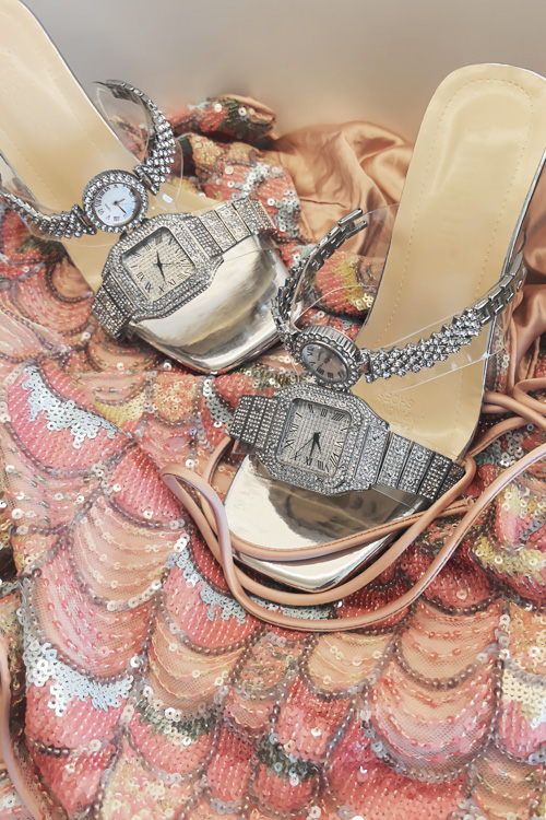 Original design Crystal watch  - Leather Watch Strap recension och pris
