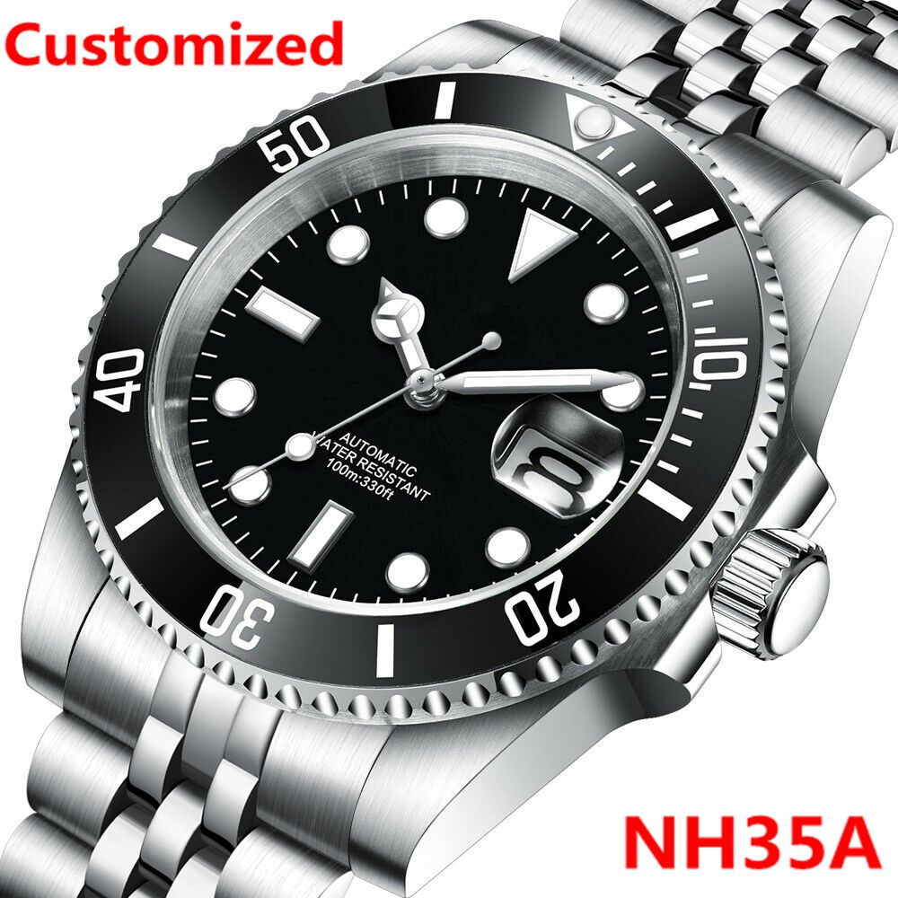 DIY Logo 40MM Dive Watch NH35  - Waterproof Diving Watch recension och pris