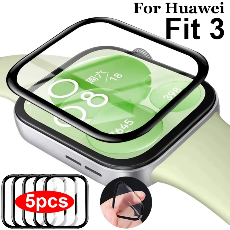 1-5Pcs 9D Curved Film For Huaw - Smartwatch Watch Huawei recension och pris
