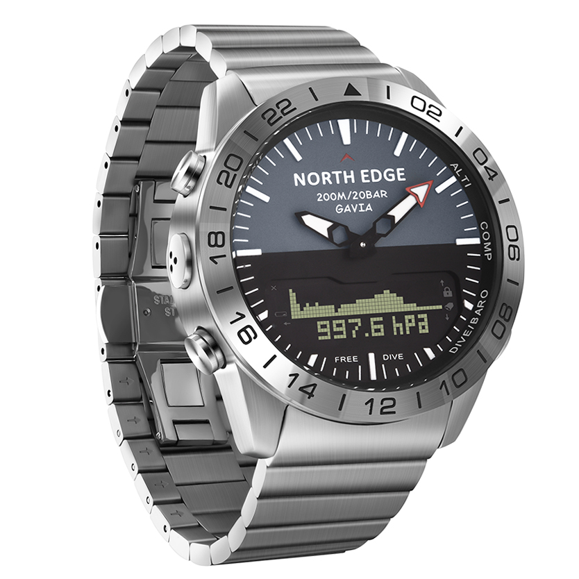 NORTH EDGE GAVIA2 Men's Dive 5 - Altimeter Compass Watch recension och pris