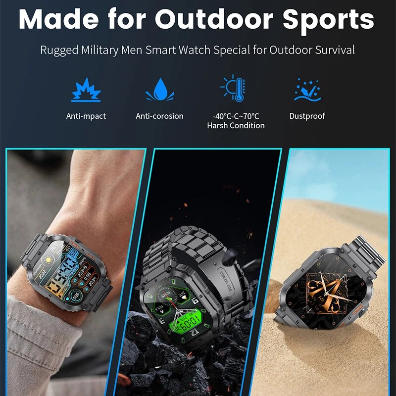 LIGE Outdoor Sports Fitness Sm - Smartwatch Watches For Men Digital recension och pris
