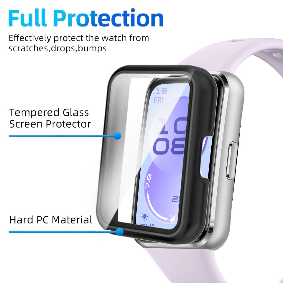 Tempered Glass+Case For Huawei - Smartwatch Watch Huawei recension och pris
