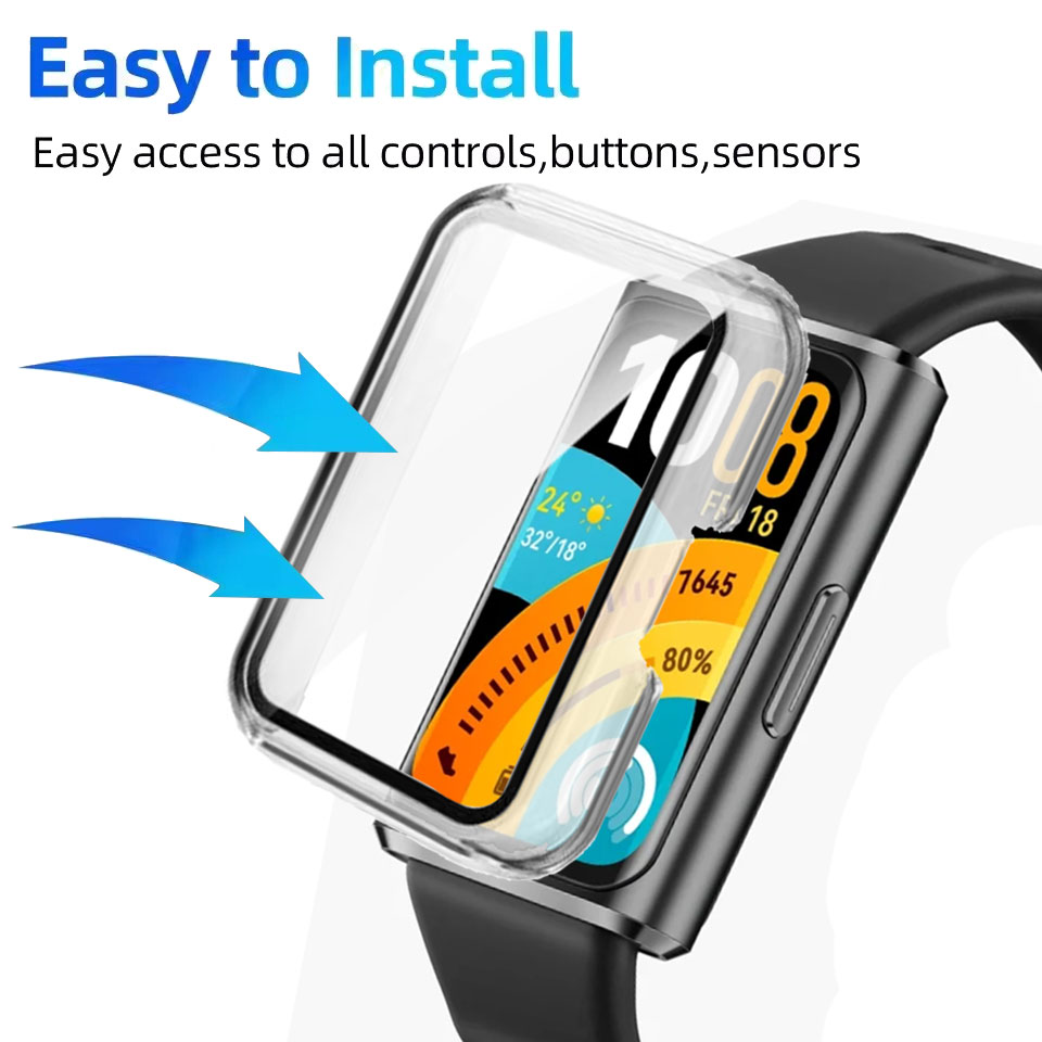 Tempered Glass+Case For Huawei - Smartwatch Watch Huawei recension och pris