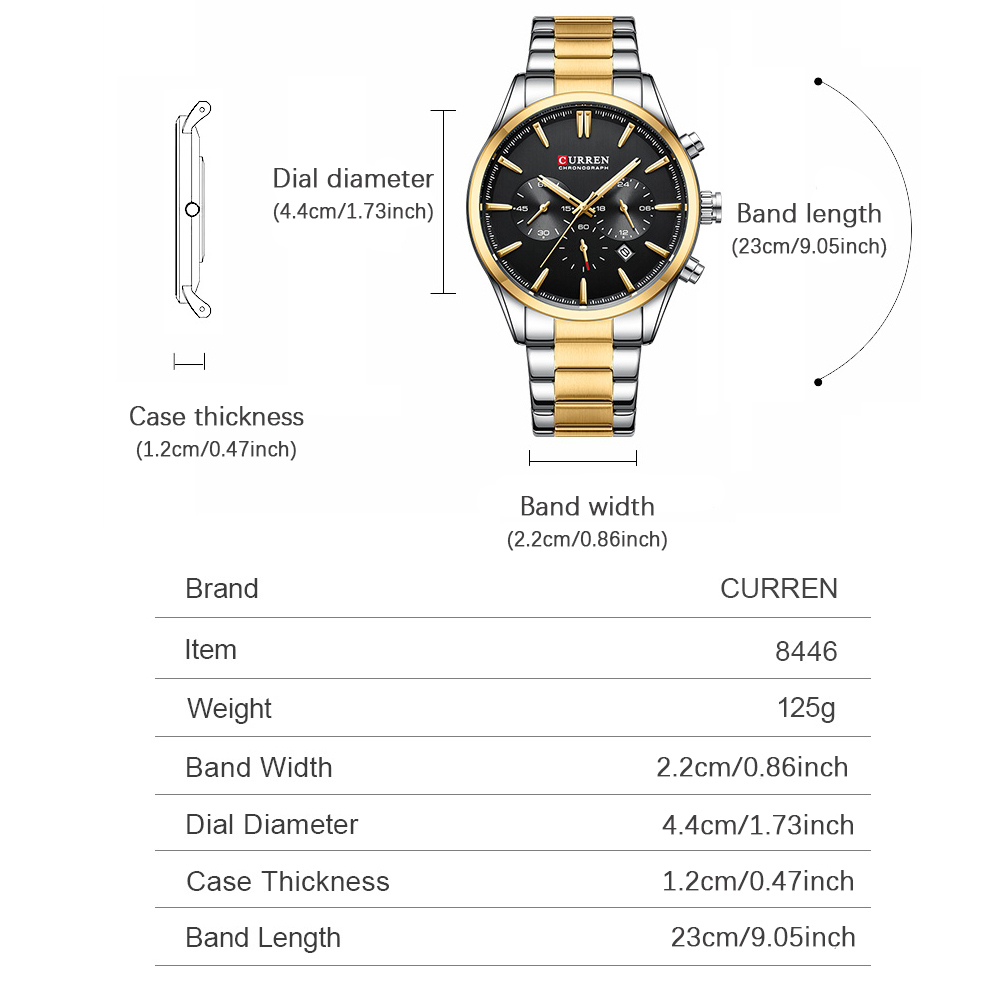 CURREN Casual Quartz Chrono Sp - Analog Quartz Watch recension och pris