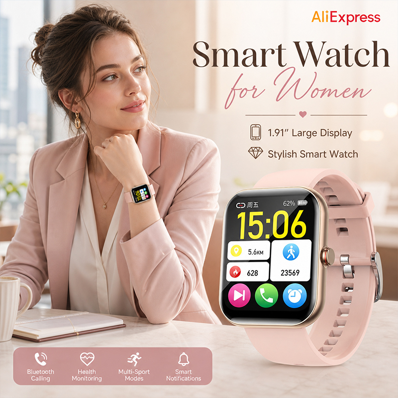 Women Smart Watch BT Call Hear - Watches Ladies Smartwatch recension och pris