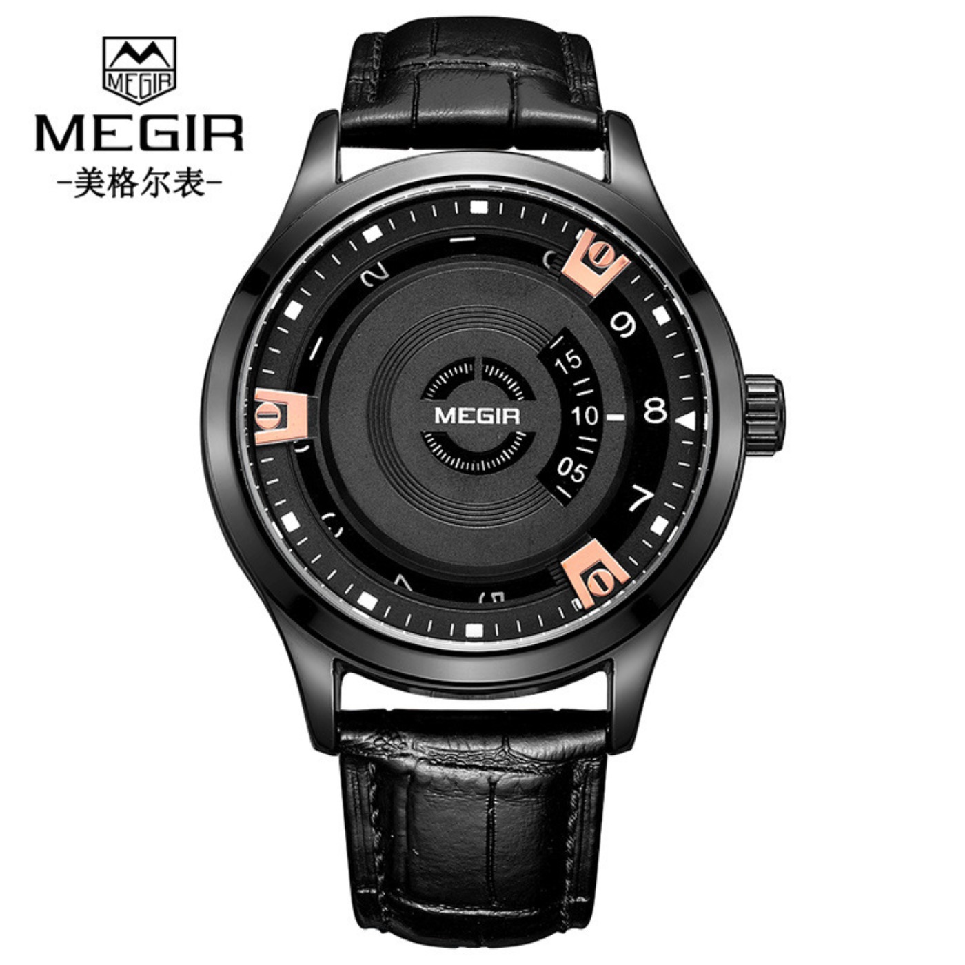 MEGIR Men Watches Luxury Leath - Leather Watch Strap recension och pris
