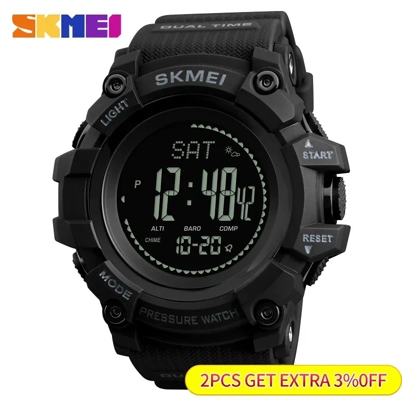 SKMEI 1358 Altimeter Weather T - Altimeter Compass Watch recension och pris