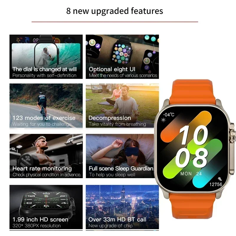 New Series 9 Watch PK HK8 PRO  - Smartwatch New Watches For Men recension och pris