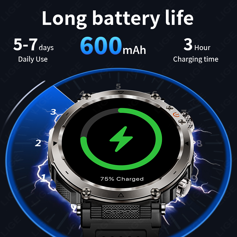 New Military Outdoor Smartwatc - Smartwatch Watches Smart recension och pris