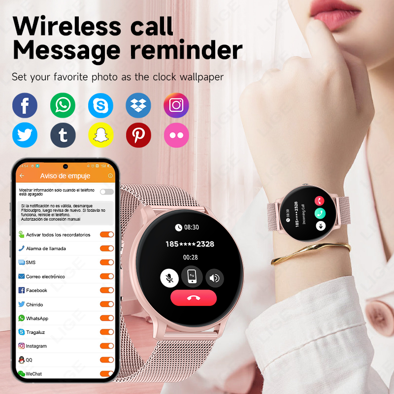 LIGE Waterproof Women Smart Wa - Watches Ladies Smartwatch recension och pris