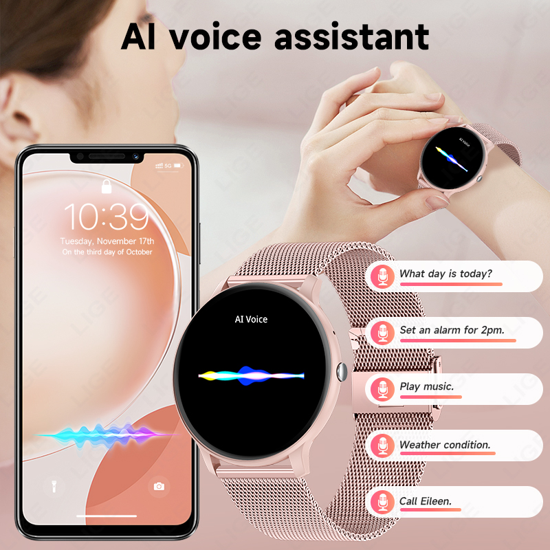 LIGE Waterproof Women Smart Wa - Watches Ladies Smartwatch recension och pris