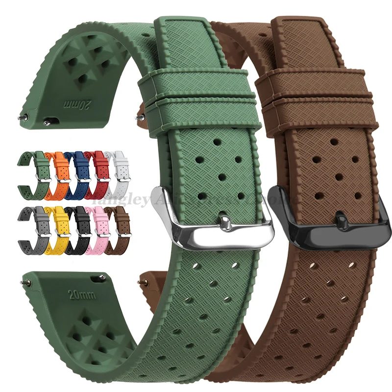 Tropical Silicone Watch Band Q - Seiko Watches Smartwatch recension och pris