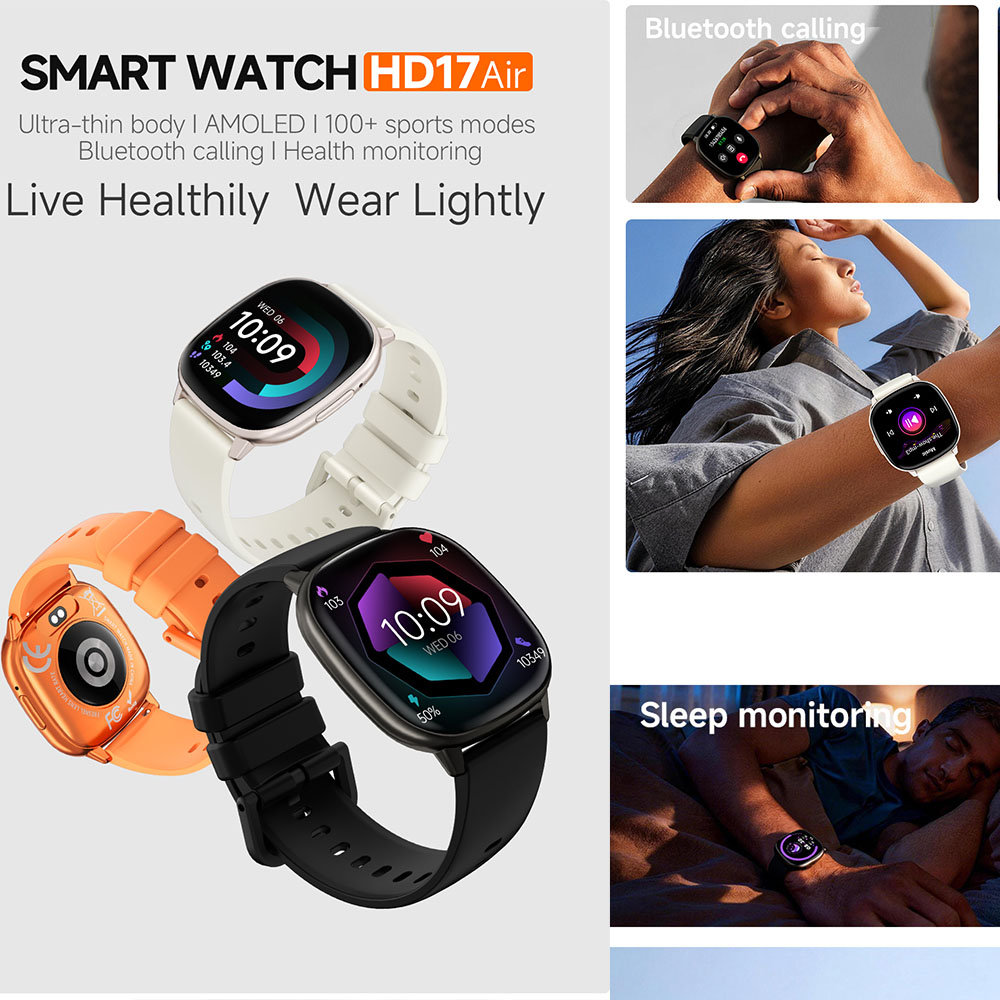 HD17 AIR AMOLED Fashion Smartw - Smartwatch Stylish Watches For Women recension och pris