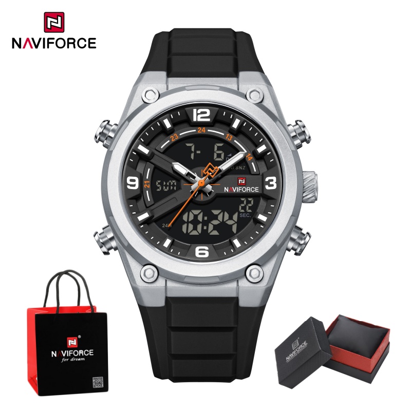 NAVIFORCE Men's Watch Dual Dis - Analog Quartz Watch recension och pris
