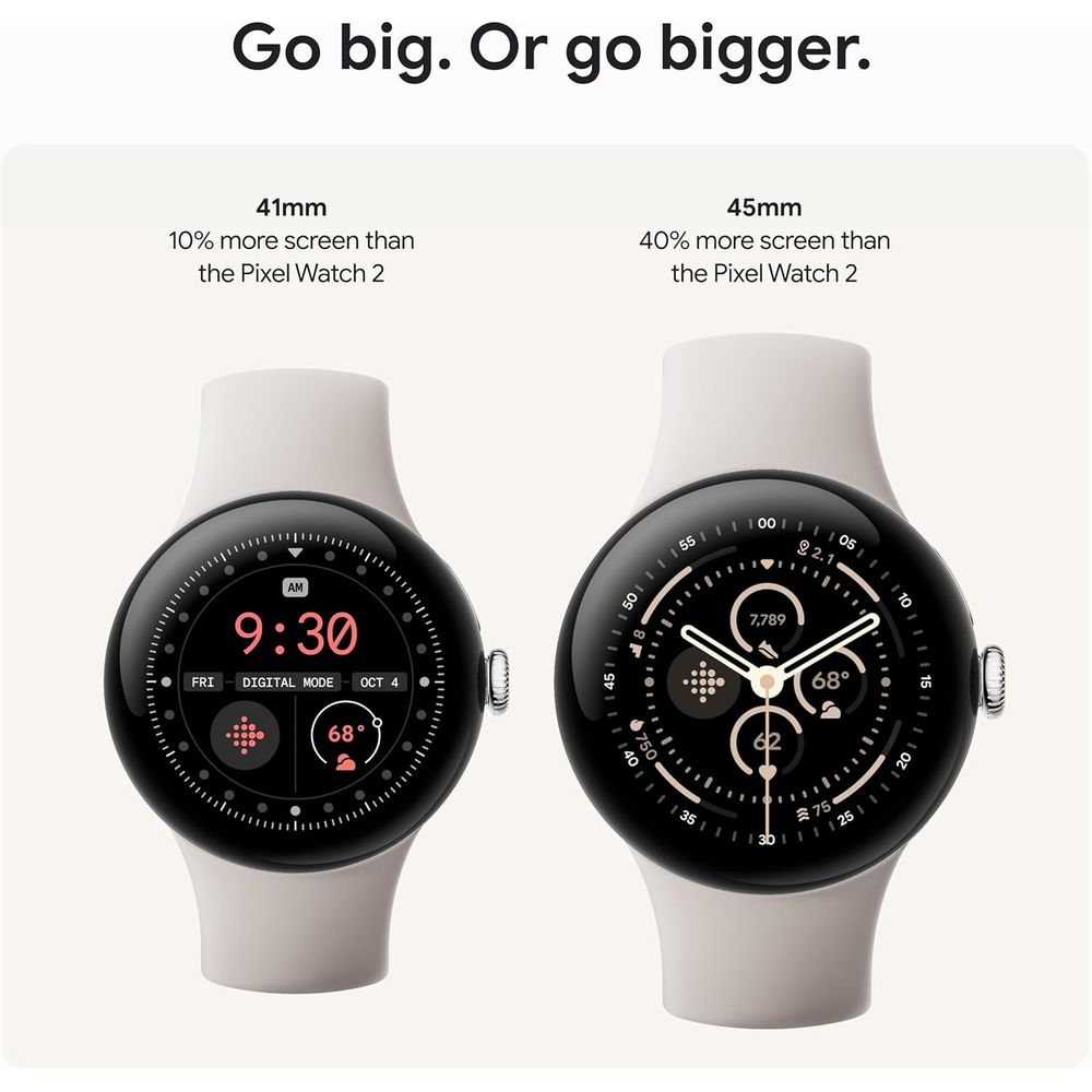 Pixel Watch 3 (45mm) 2024 el - - Smartwatch El recension och pris
