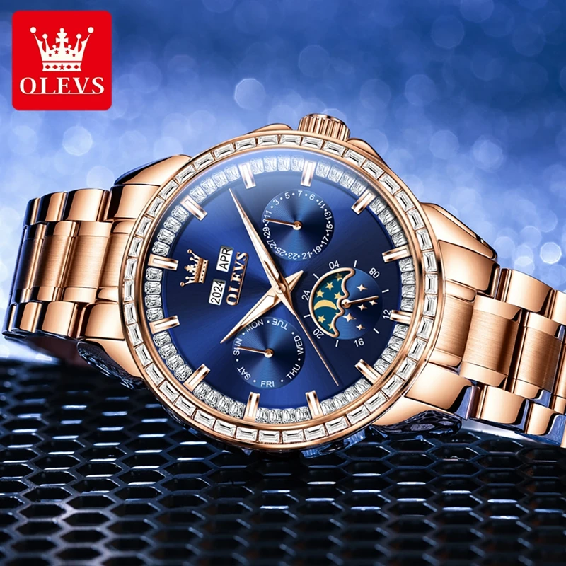 OLEVS 6695 NEW Men's Watches F - Altimeter Compass Watch recension och pris