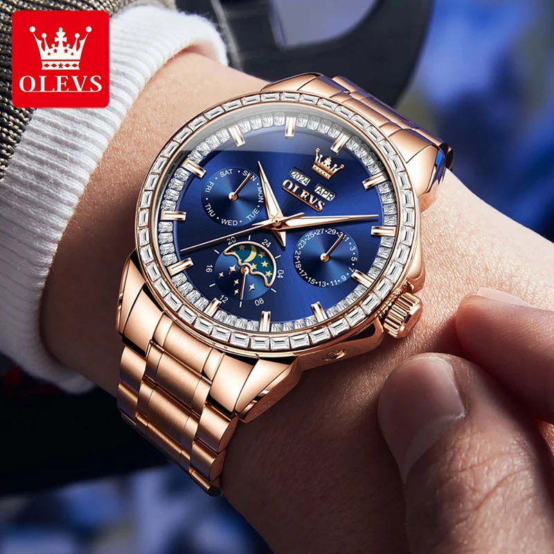 OLEVS 6695 NEW Men's Watches F - Altimeter Compass Watch recension och pris