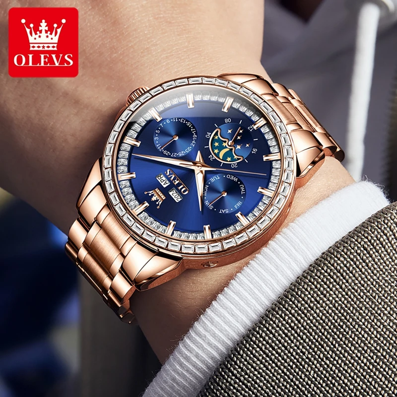 OLEVS 6695 NEW Men's Watches F - Altimeter Compass Watch recension och pris