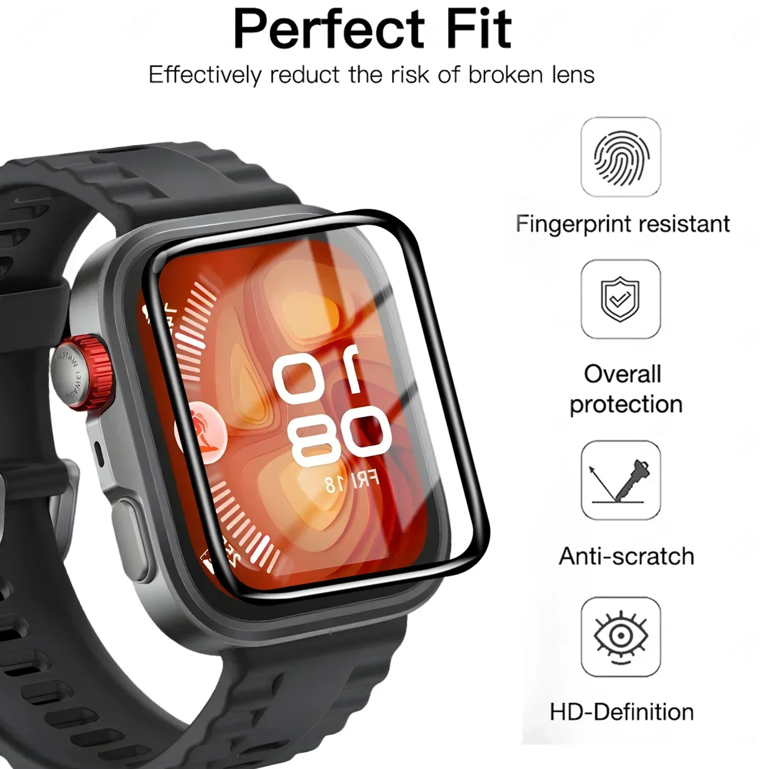 5 Pcs Tempered film For Huawei - Smartwatch Watch Huawei recension och pris