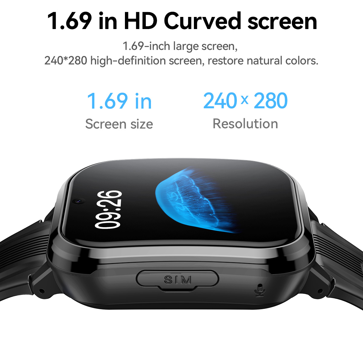 HOCO Y108 1.69inch HD LCD Curv - Smartwatch Watches For Kid Boy Waterproof recension och pris