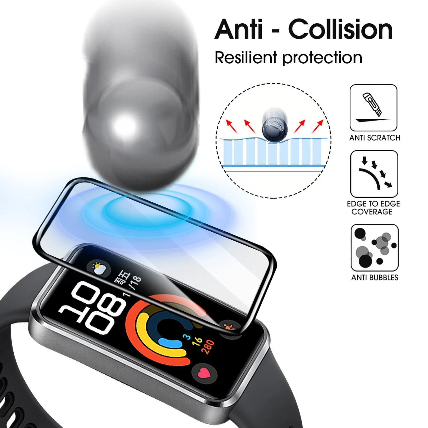 Flexible Screen Protectors for - Smartwatch Watch Huawei recension och pris
