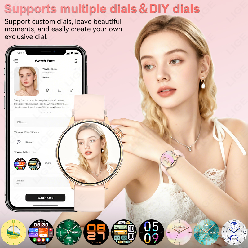LIGE Stylish Round Women Smart - Smartwatch Stylish Watches For Women recension och pris