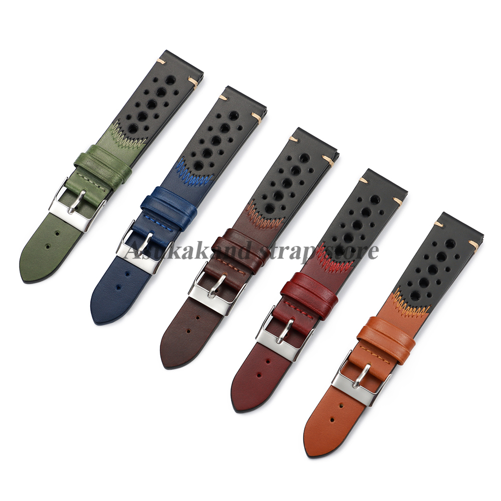 New Oil Wax Leather Watch Stra - Seiko Watches Smartwatch recension och pris