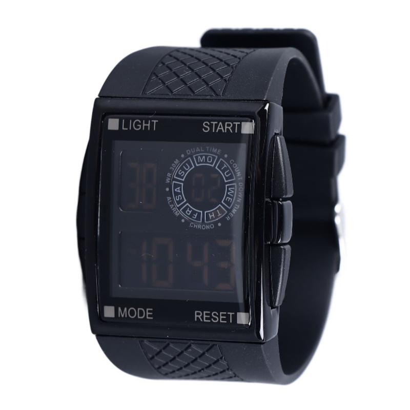 Digital Sport Watch Waterproof - Leather Watch Strap recension och pris