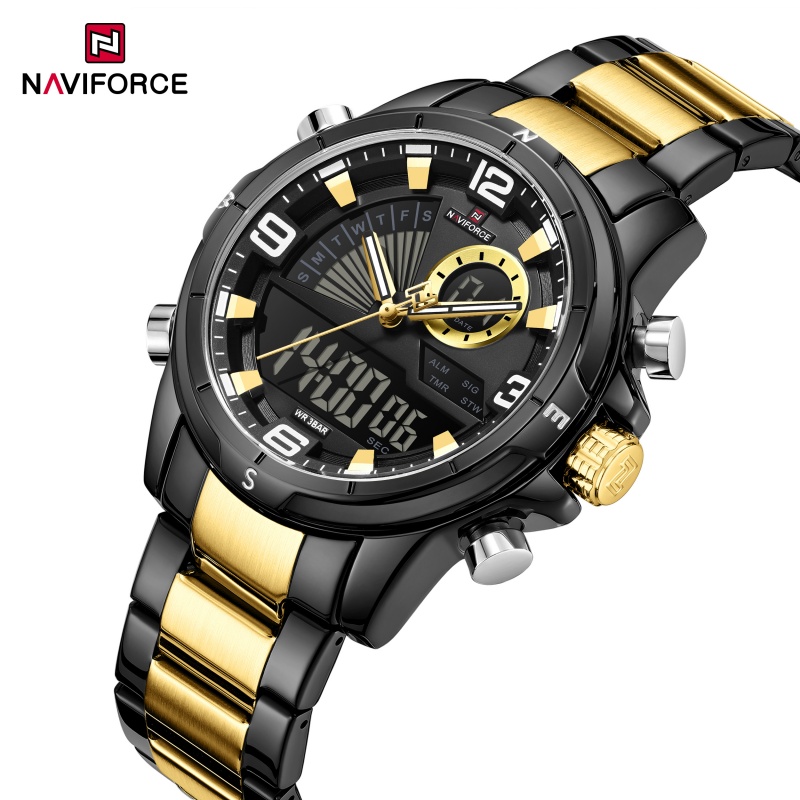 NAVIFORCE Men Dual Display Wat - Analog Quartz Watch recension och pris