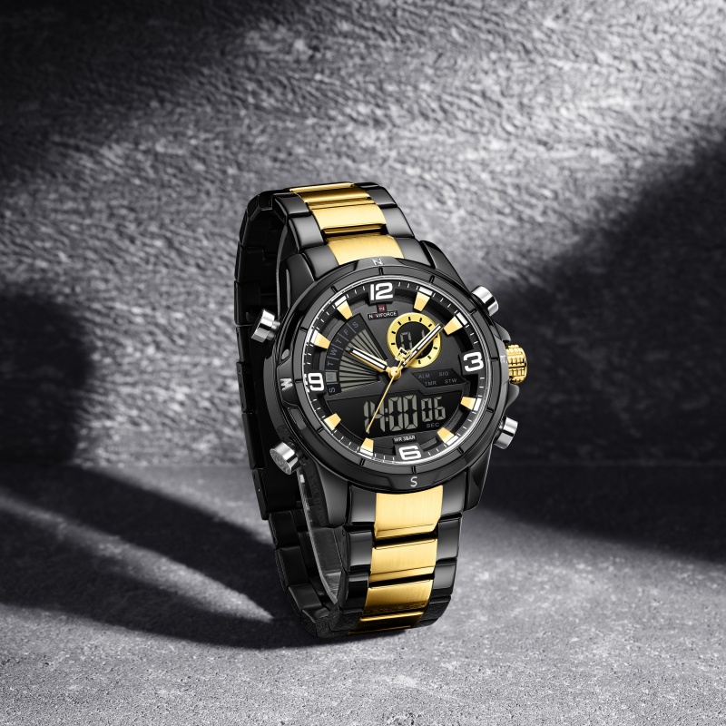 NAVIFORCE Men Dual Display Wat - Analog Quartz Watch recension och pris