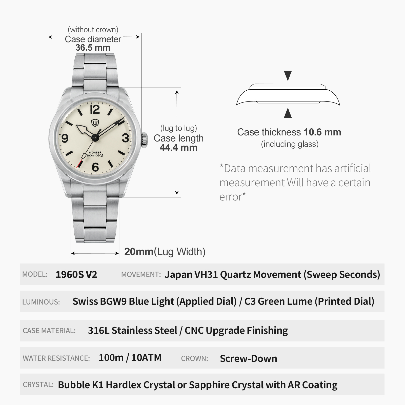 Watchdives WD1960S V2 Vintage  - Watches Ladies Smartwatch recension och pris