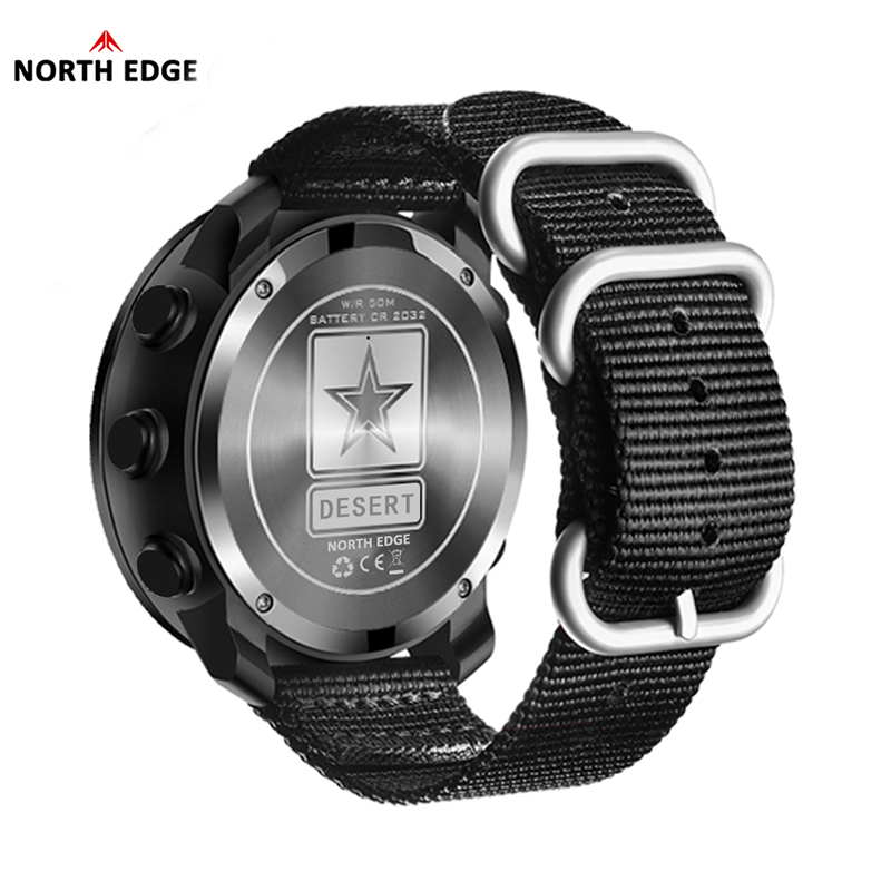 NORTH EDGE DESERT Men Digital  - Altimeter Compass Watch recension och pris